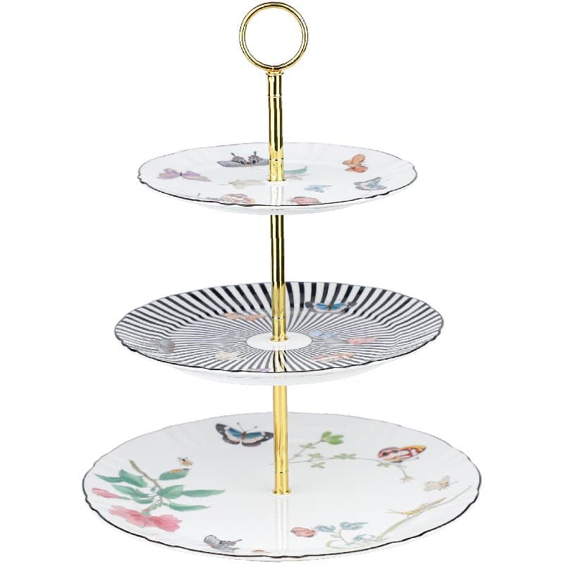 Prato para Doces 3 Andares Kaleidoscope 18,5cm - Tea Delight