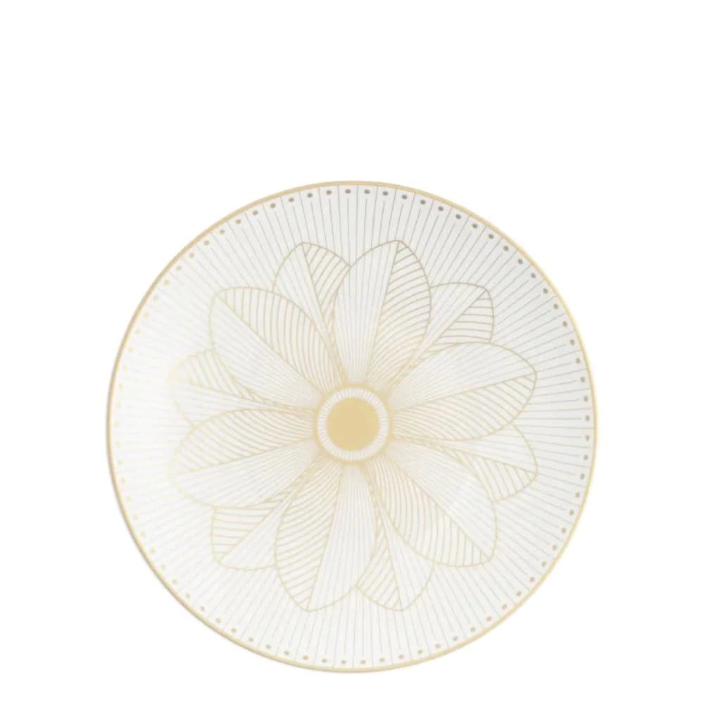 Prato para Pão de Porcelana Christofle Malmaison Imperiale Gold 16cm