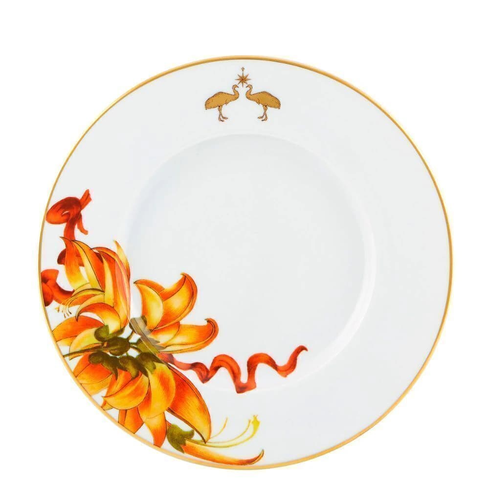 Prato para Sobremesa de Porcelana Vista Alegre Amazônia 23cm 6pçs