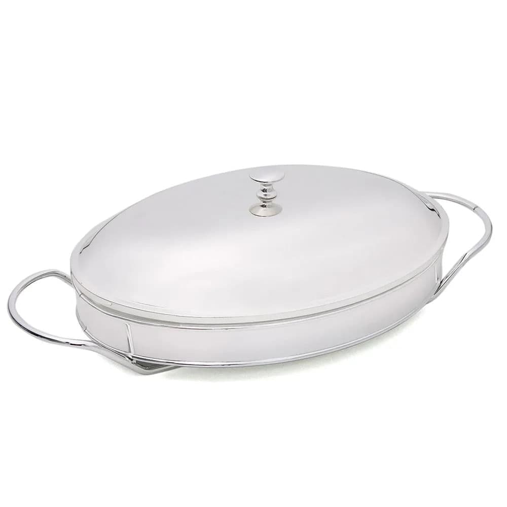 Rechaud de Prata com Tampa Vera Cruz Oval 3l - Toyland