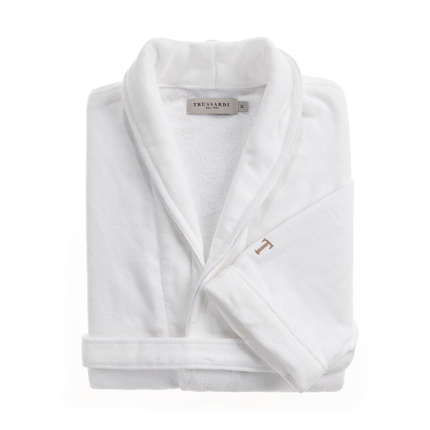 Roupão Feminino Amália G Trussardi Branco/Nocciola