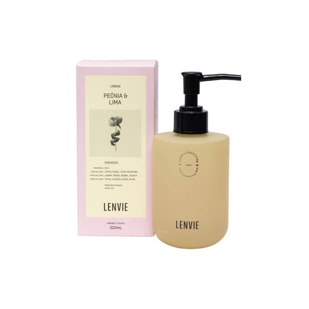 Sabonete Líquido Urban Peônia & Lima Lenvie 220 ml