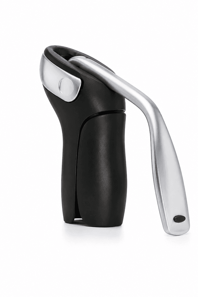 Saca Rolhas Vertical 3 Peças em Inox Oxo Preto