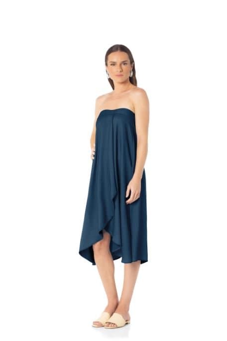 Saida de Praia G Viscose Adriatico Trussardi Azul 88cm x 96cm