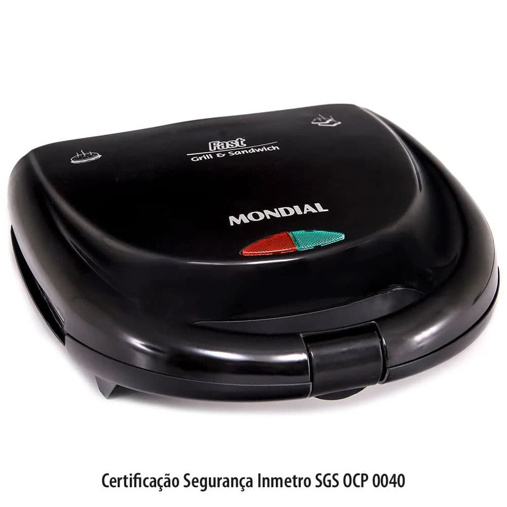 Sanduicheira e Grill Mondial Fast Grill S12