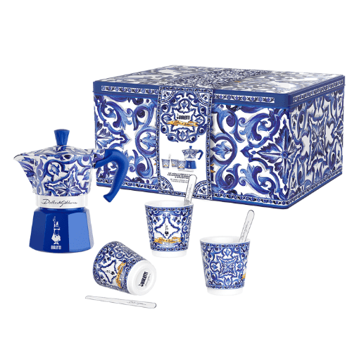 Set Moka Express e Acessórios Dolce & Gabbana Bialetti Blu Mediterrâneo 270 ml