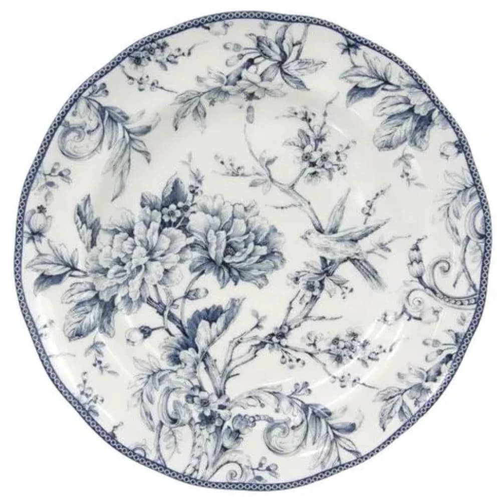 Sousplat de Porcelana Jardin Bleu 33cm