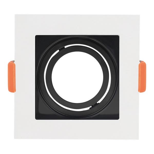 Spot de Embutir Quadrado MR11 Branco e Preto Black & Decker