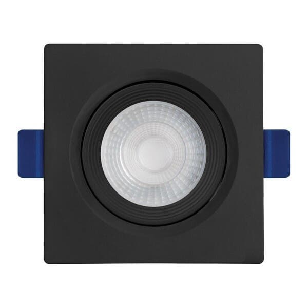 Spot Embutir Led Quadrado 5W Luz Neutra Black & Decker Eco Preto
