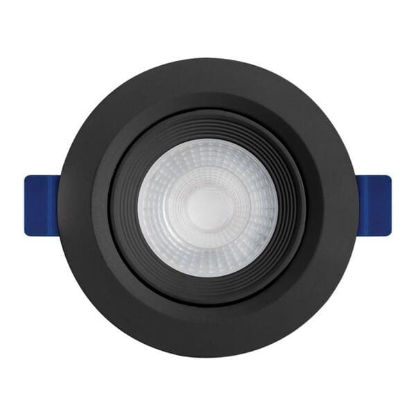Spot Embutir Led Redondo 5W Luz Amarela Black & Decker Eco Preto