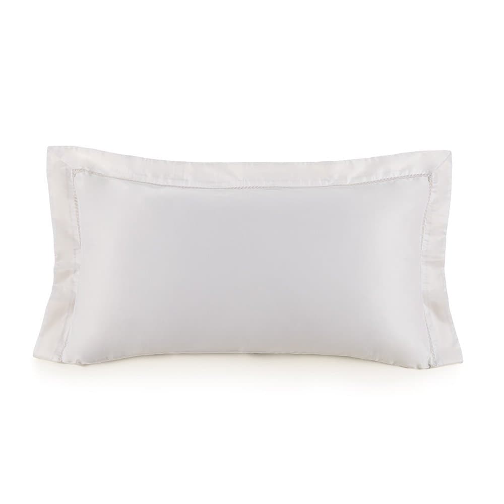 Super Fronha Montale 600 Fios Trussardi Branco e Platino 50 x 90 cm