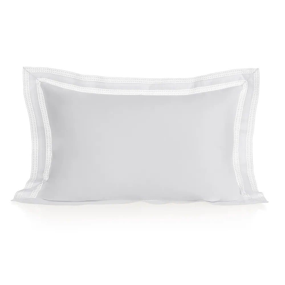 Super Fronha Romana 300 Fios Egípcio 50 x 90 cm Trussardi Branco