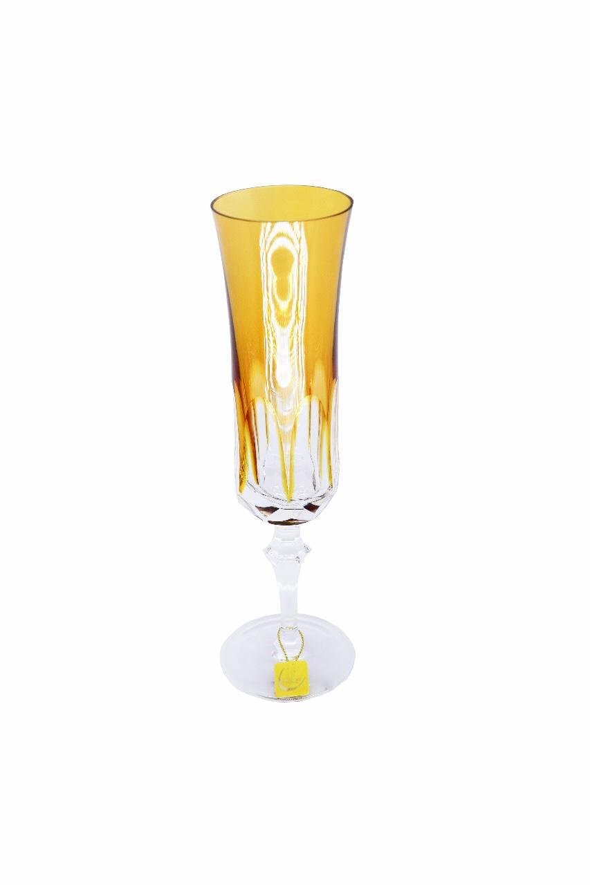 Taça para Champagne em Cristal Overley Mozart Âmbar