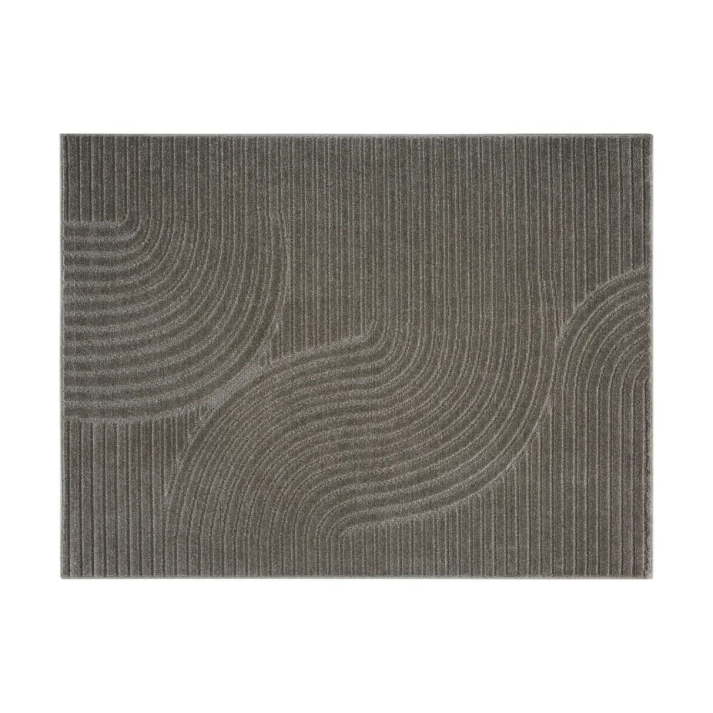 Tapete Realce Sand 50x100cm Cinza - Têxtil J. Serrano