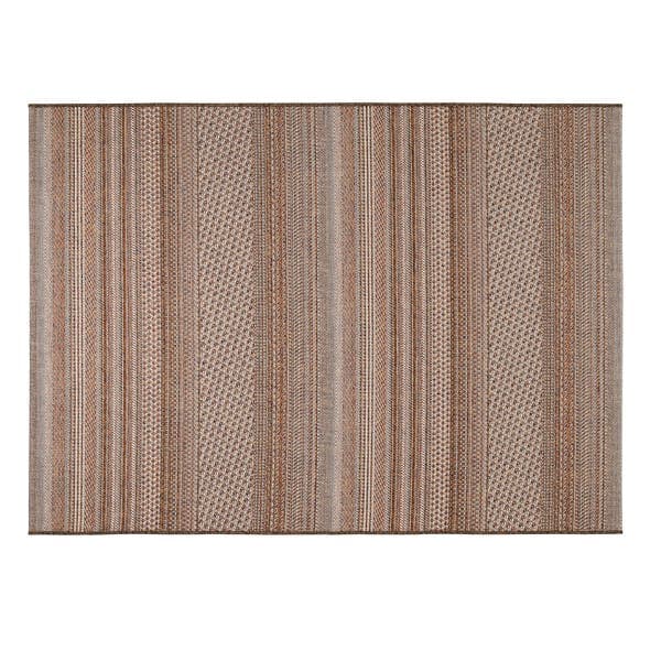 Tapete Retangular 2x2,5m J Serrano Listrado Marrom