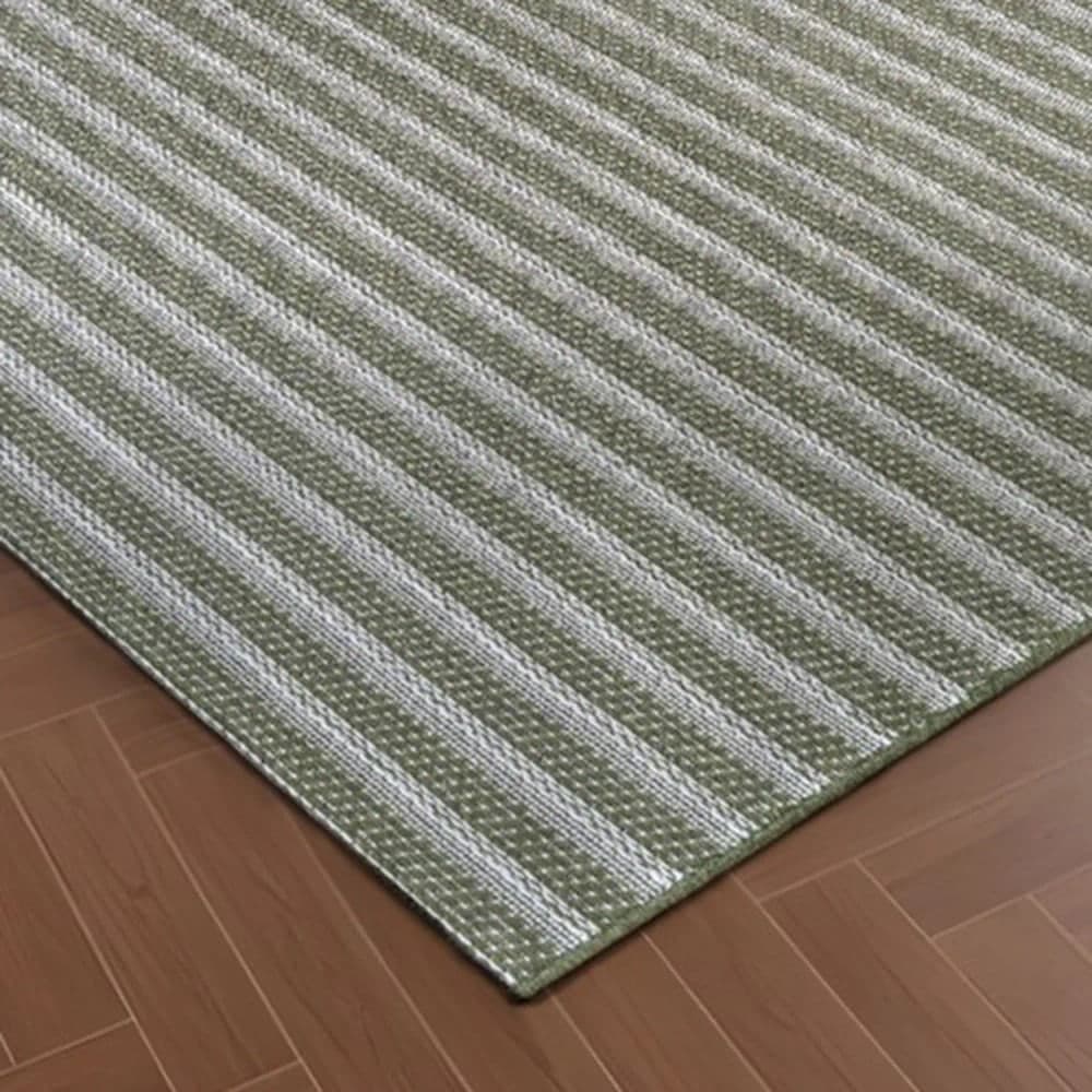 Tapete Riviere Nive 50x80cm Verde Oliva - Têxtil J. Serrano