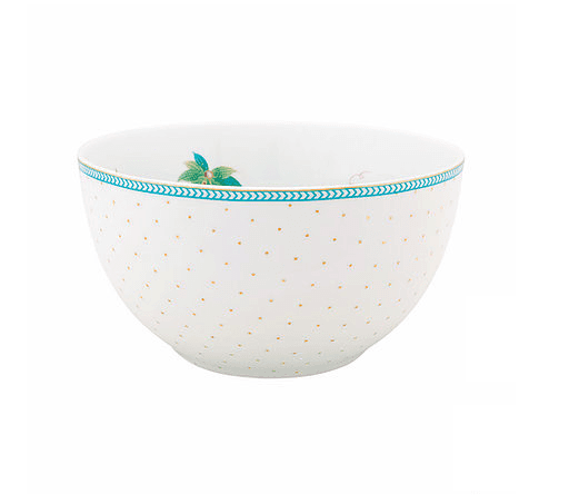 Tigela Bowl Dots Jolie Pip Studio Branco 15 cm