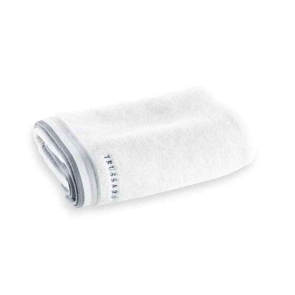 Toalha De Banhão Montello Trussardi Branco/Cinza 86 X 160 cm