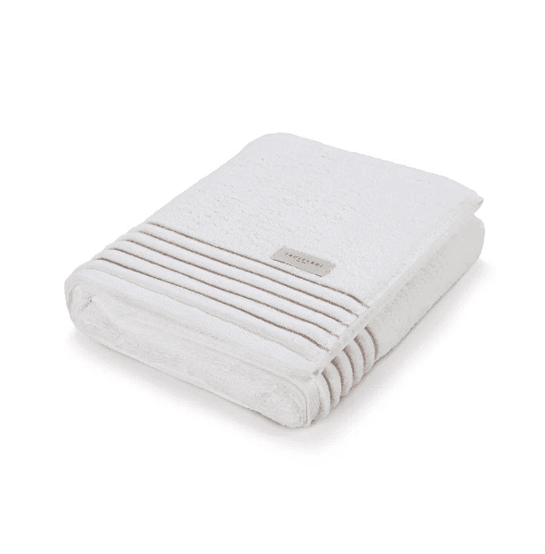 Toalha De Banho Palladio Trussardi Branco e Legno 86cm X 150cm