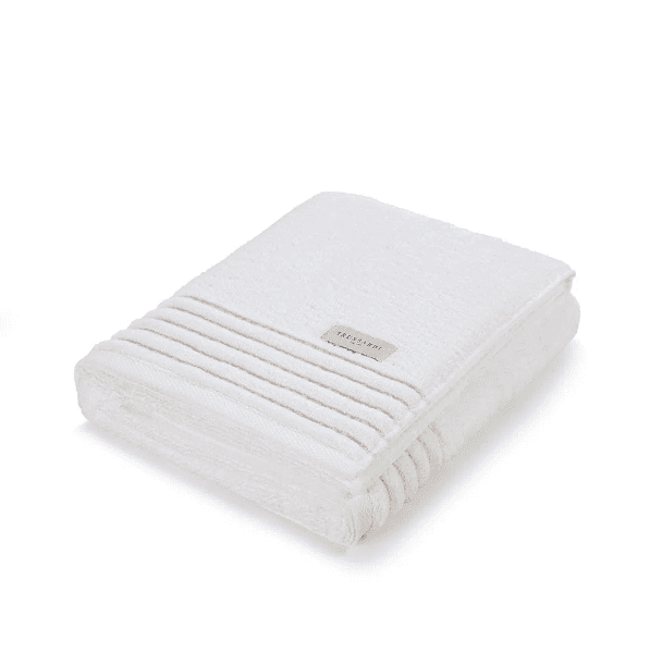Toalha De Banho Palladio Trussardi Branco e Rosato 86cm X 150cm