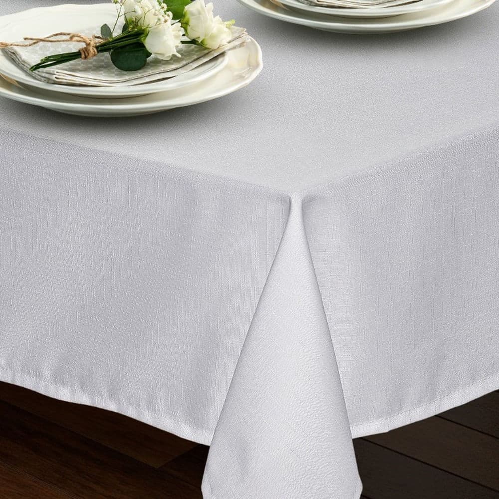 Toalha de Mesa 1,45x2,50m Rafia Branco - Branyl