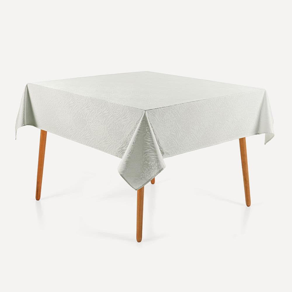Toalha de Mesa 8 Lugares 2,20mx2,20m Savana Branco