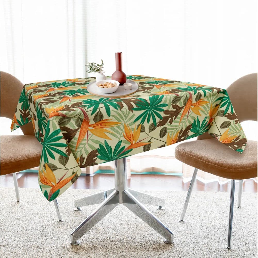 Toalha de Mesa Elegance 1,35x2,50m Amarelo Art Flower - Branyl