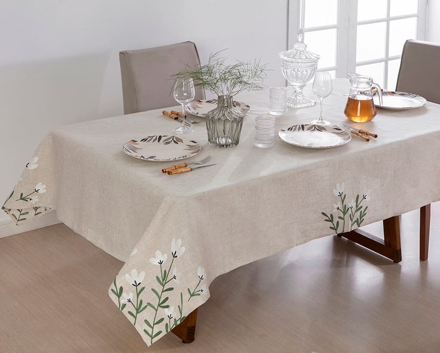 Toalha de Mesa Jolitex Atelie Austrália - Retangular - 1.60x2.70m