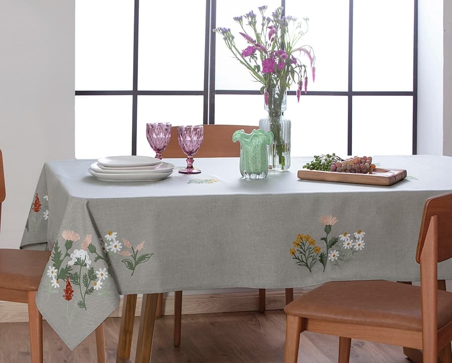 Toalha de Mesa Jolitex Atelie Maldivas - Retangular - 1.50x2.20m