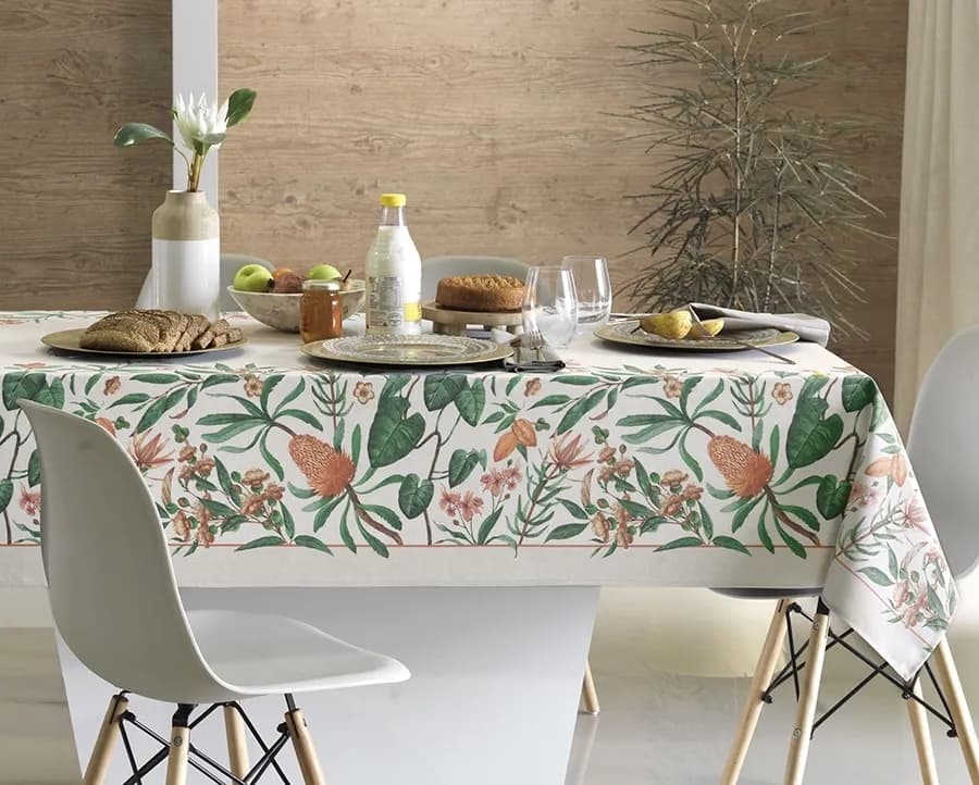 Toalha de Mesa Karsten Limpa Fácil Greta - Retangular - 1.40x2.50m