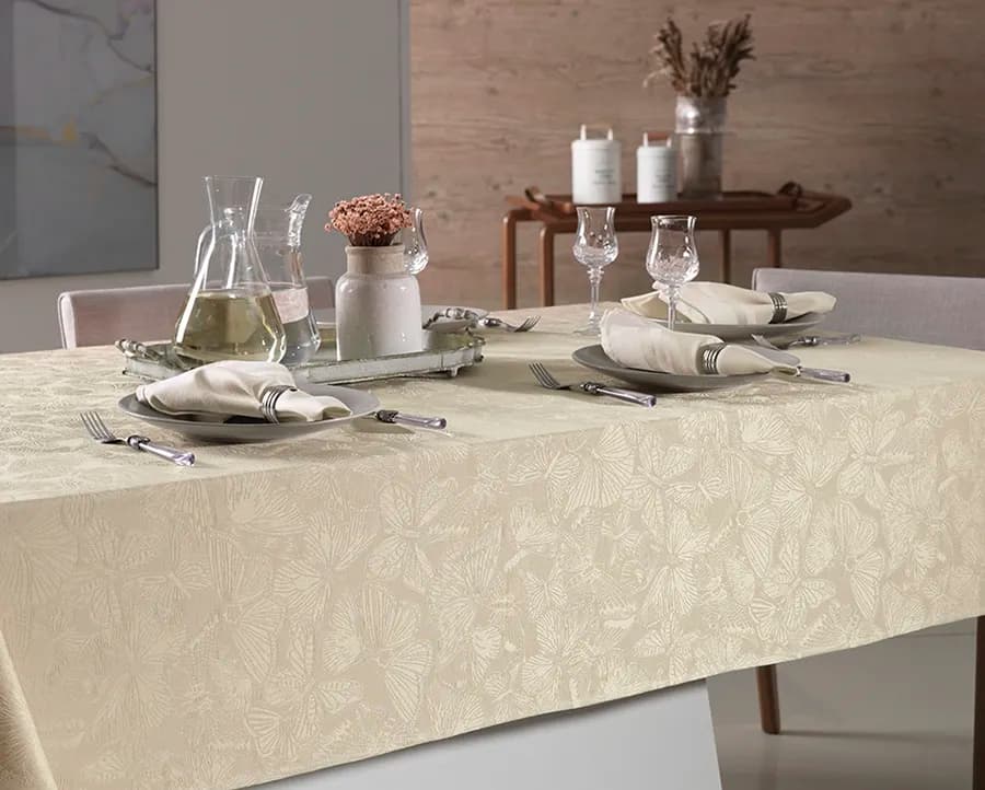 Toalha de Mesa Karsten Sempre Limpa Arbela - Redonda - 1.60m