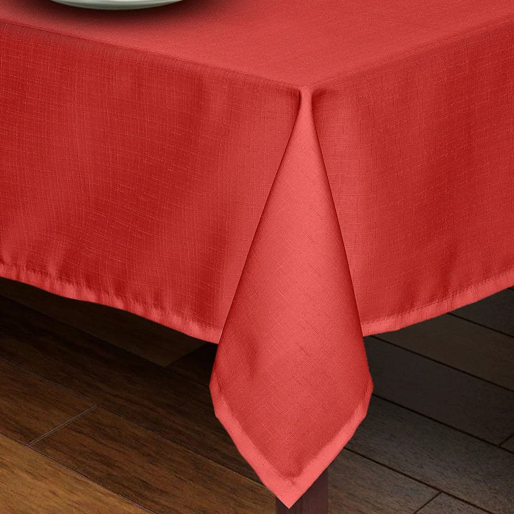 Toalha de Mesa Retangular 1,45x2,50m Ráfia Vermelho - Branyl