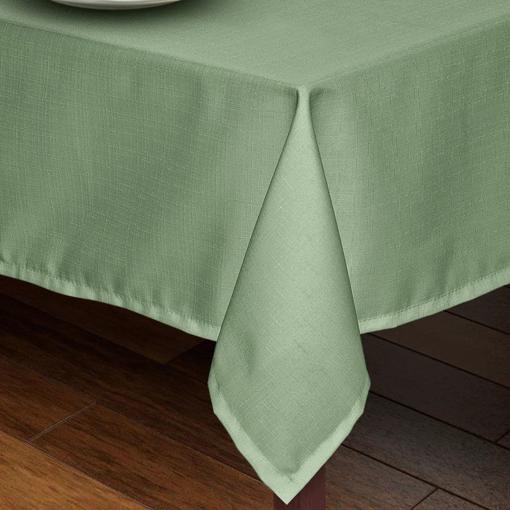 Toalha de Mesa Retangular 1,45x2,70m Ráfia Verde Musgo - Branyl