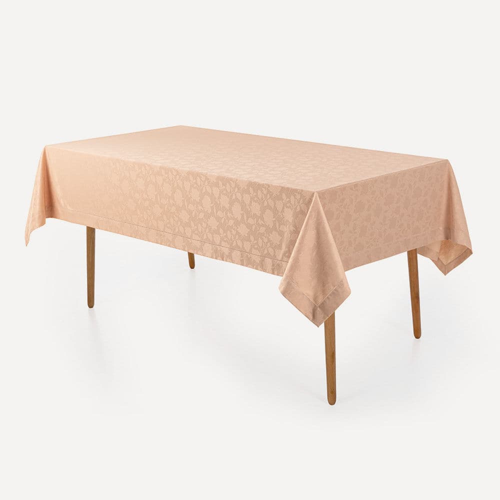 Toalha de Mesa Retangular 8 Lugares Easy Wash Victória Rosé