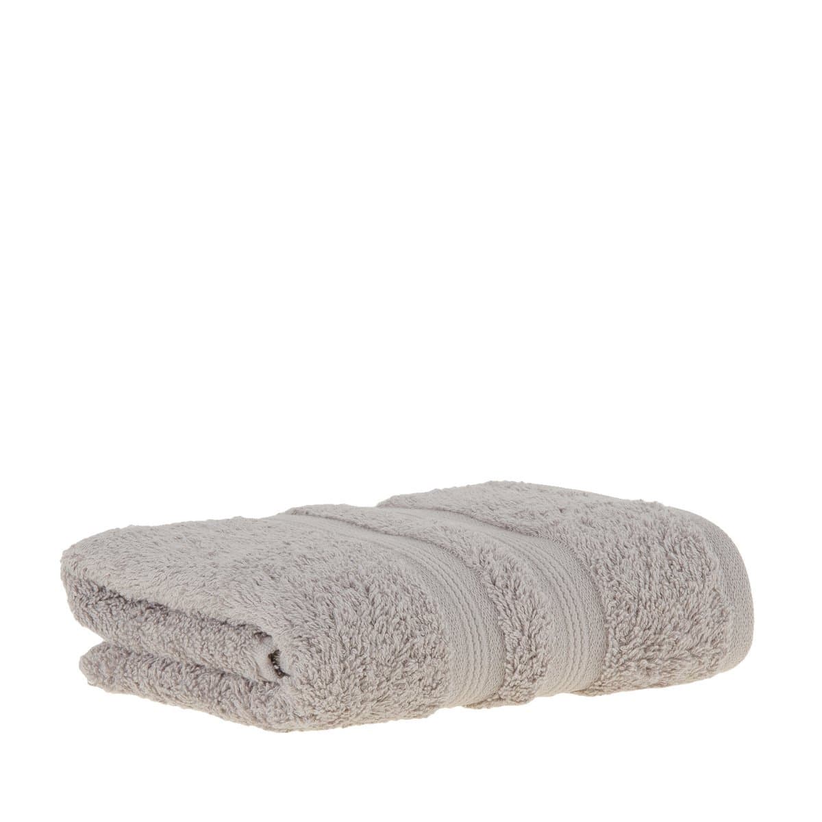 Toalha de Rosto Algodão Egípcio Buddermeyer Cinza 0,48X0,90