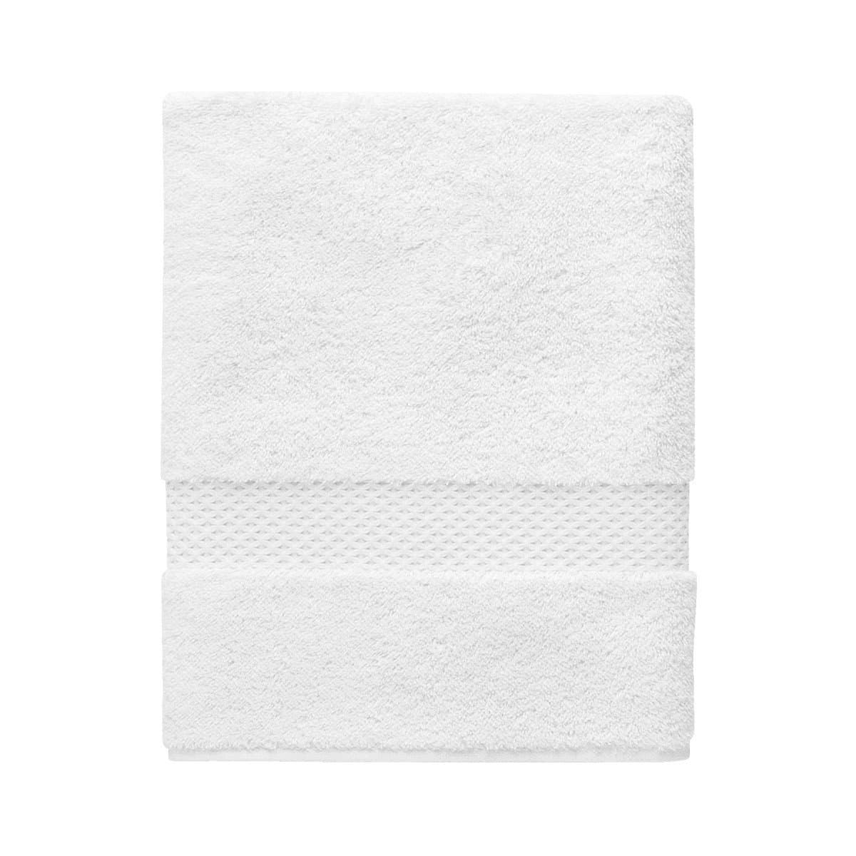 Toalha De Rosto Etoile Yves Delorme Branco 100 x 55 cm