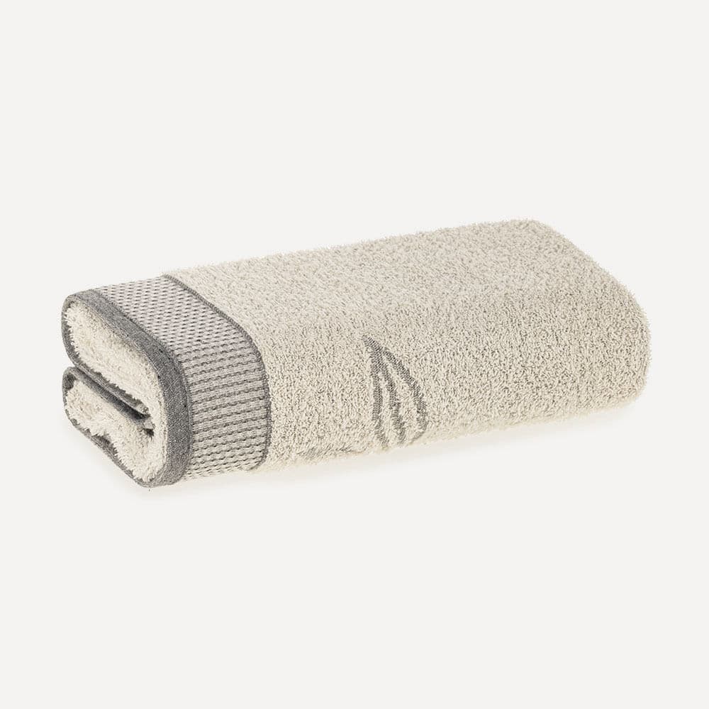Toalha de Rosto Fio Cardado+Eco 100% Algodão Renova Natural/Preto