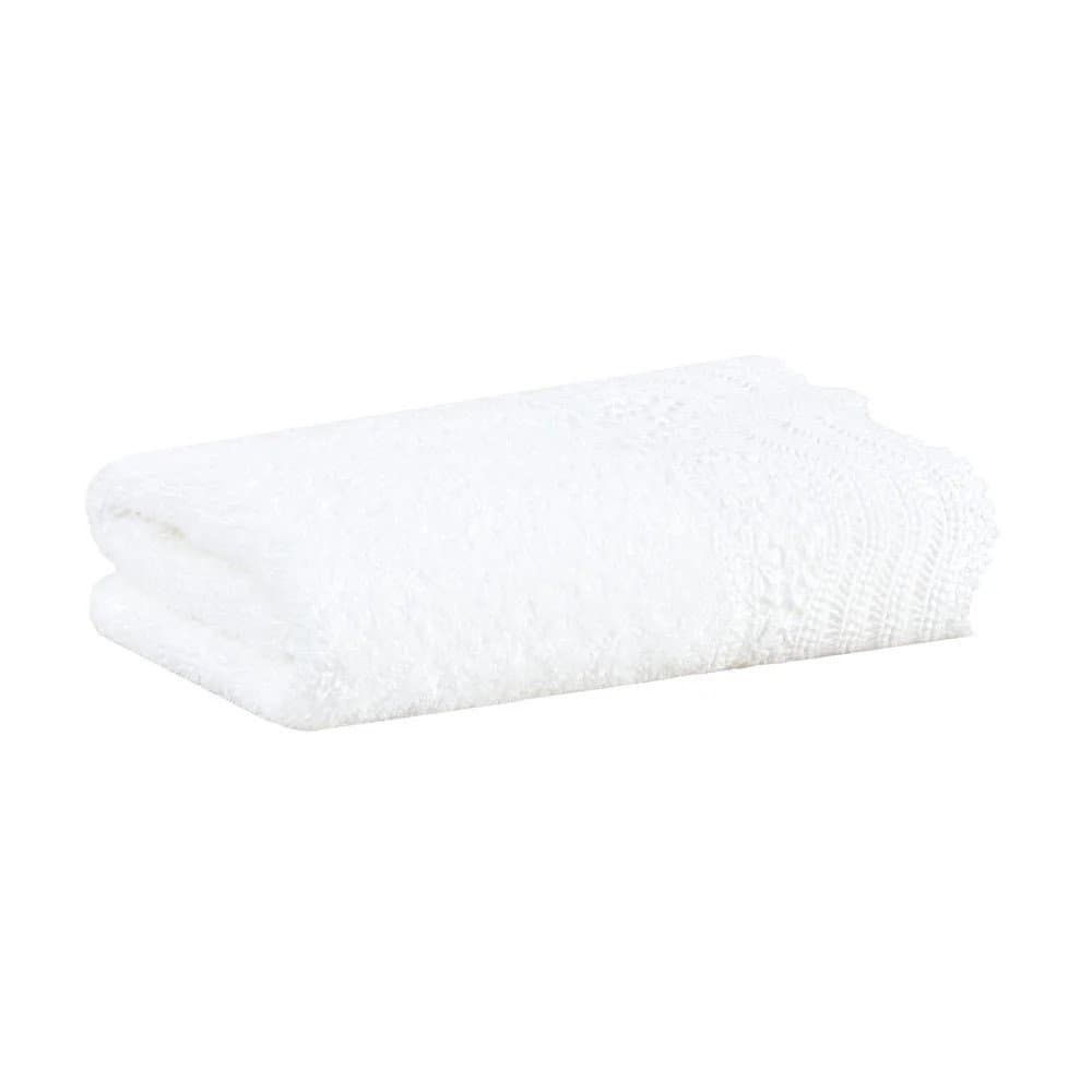 Toalha de Rosto Margot Buddemeyer Luxus Branco 48 x 90 cm