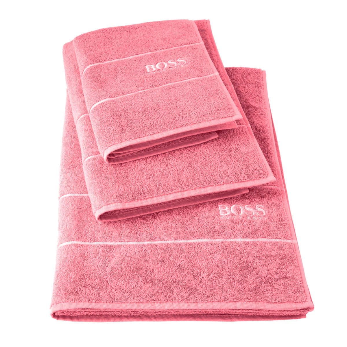 Toalha de Rosto Plain Algodão Egípcio Hugo Boss Home Rosa Chá 0,50x1,00m