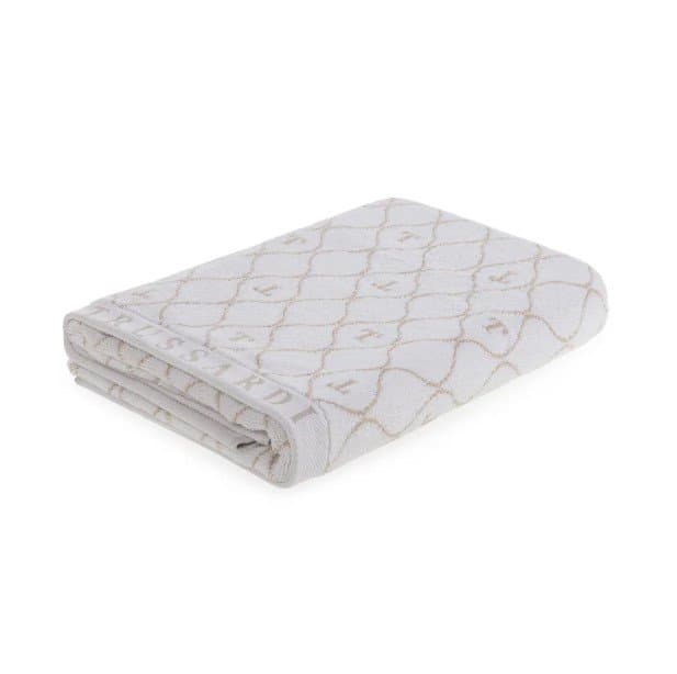 Toalha De Rosto Speciale Bege 48x90cm Trussardi