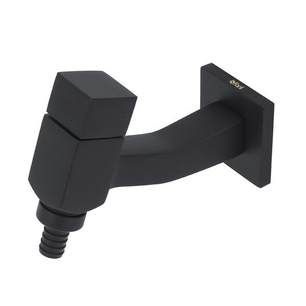 Torneira de Parede para Tanque com Bica Reta Preta Hera Fani