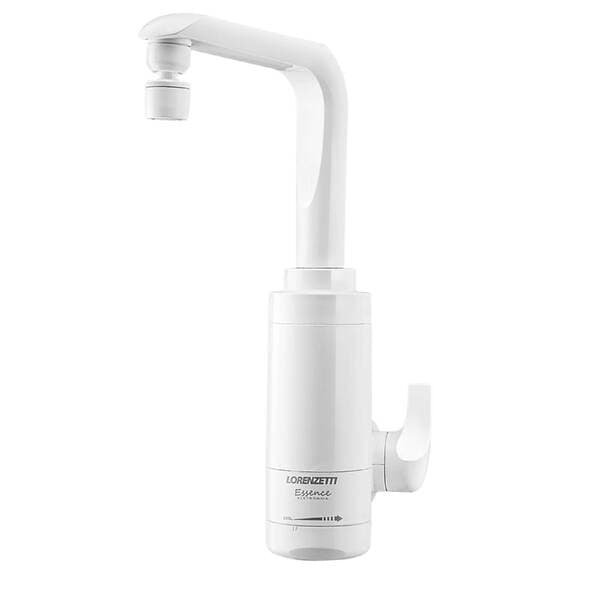Torneira Elétrica de Parede para Cozinha com Bica Alta Branca 220V Essence Lorenzetti