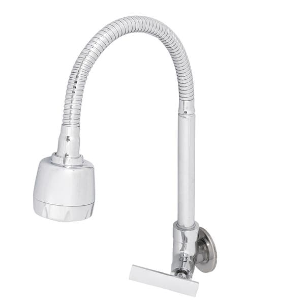 Torneira Gourmet de Parede para Cozinha com Bica Alta Flexível Cromada Gourmet Flex Delinia