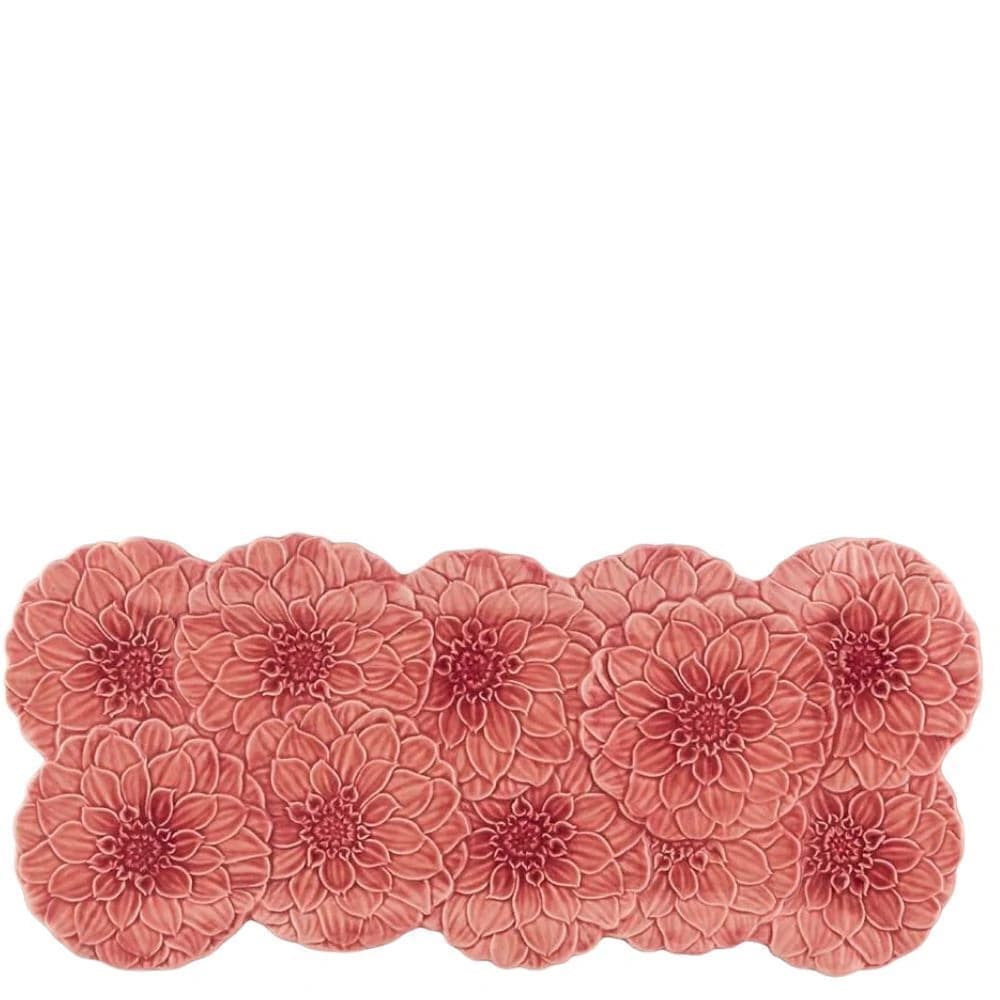 Travessa de Cerâmica Bordallo Pinheiro Maria Flor Dalia 47x20cm