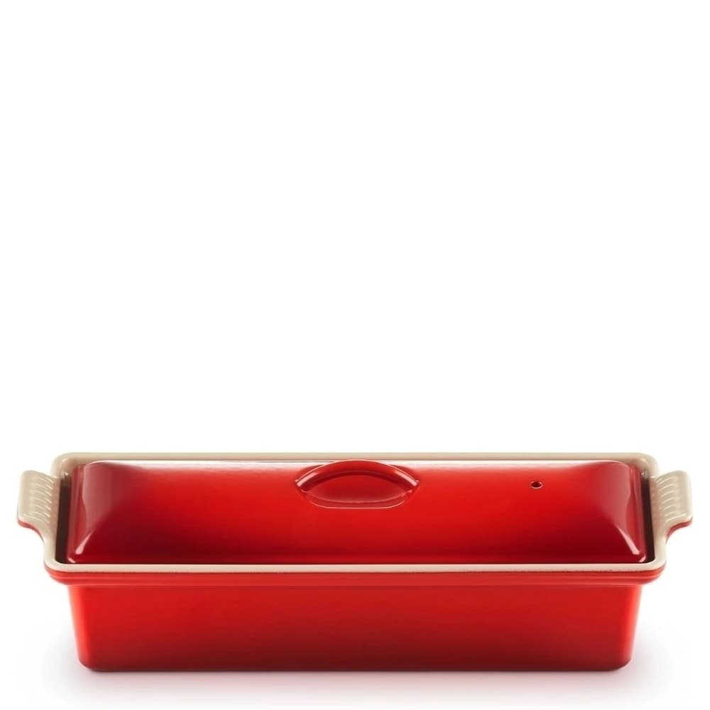 Travessa de Cerâmica Terrine Le Creuset Vermelha 31cm
