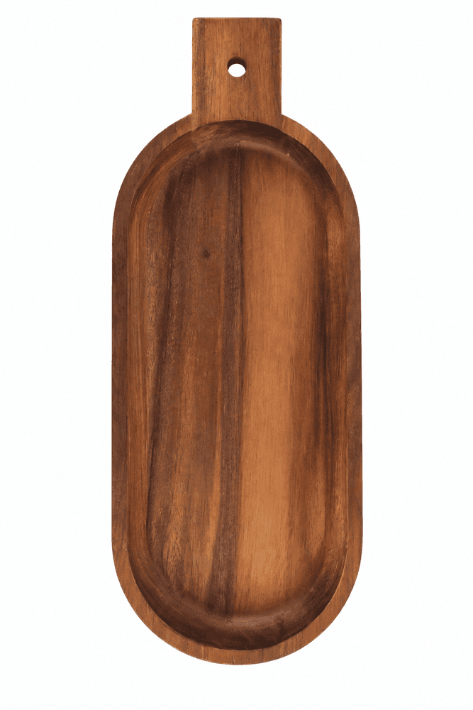 Travessa Madeira Acacia 33 X 13 X 3,5cm