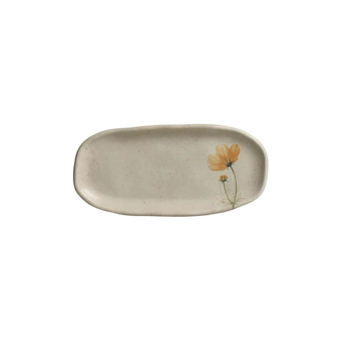 Travessa Oval Rasa Mini Orgânica Porto Brasil Campestre 16x8 cm