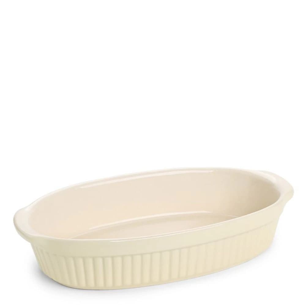 Travessa Refratária de Cerâmica Jomafe Classic Creme 28x15x5cm