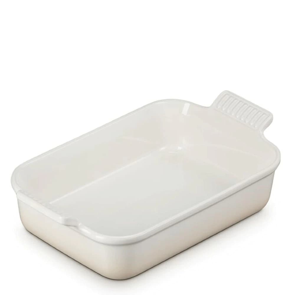 Travessa Refratária de Cerâmica Le Creuset Heritage Meringue 32x25x9CM