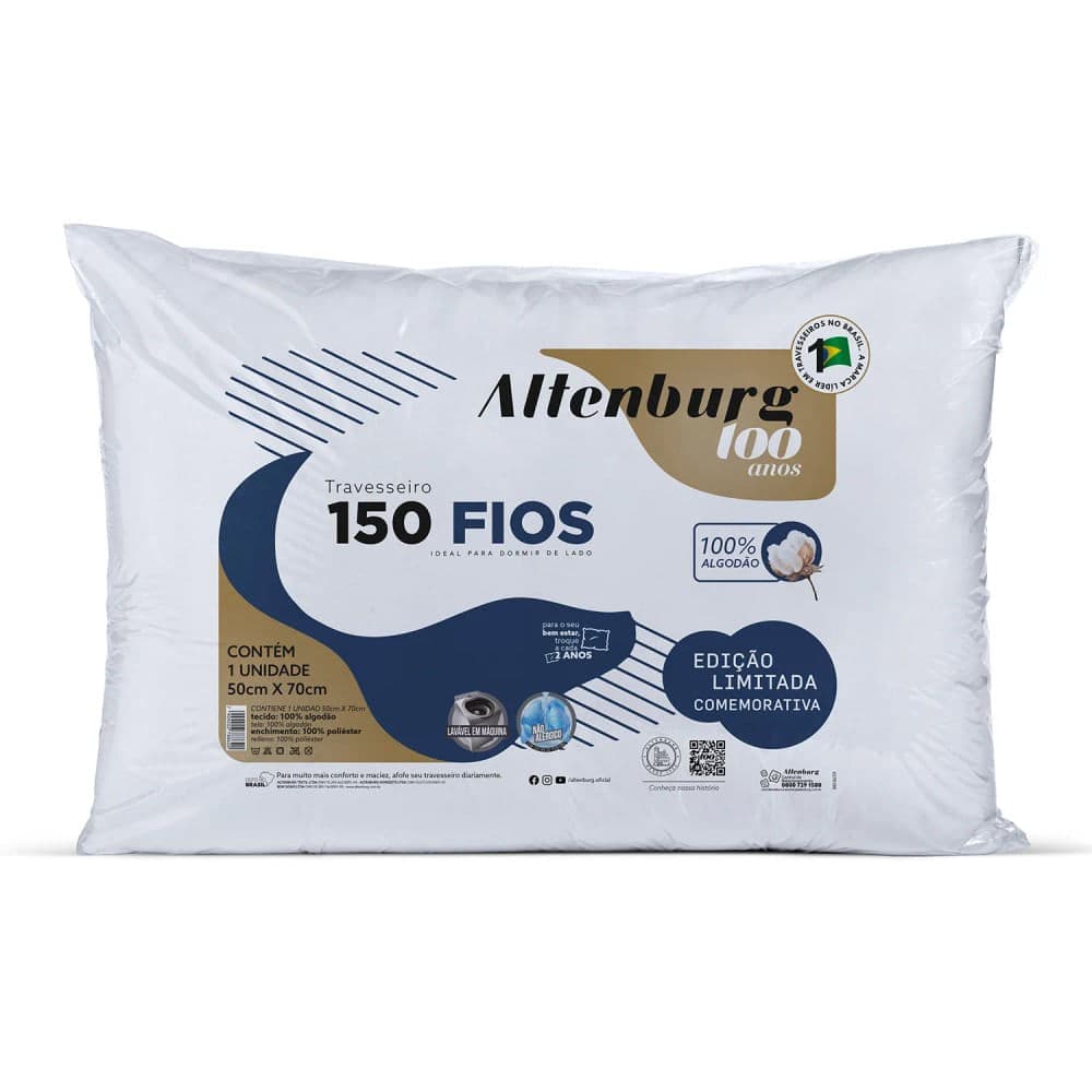 Travesseiro 150 Fios 50x70cm - Altenburg